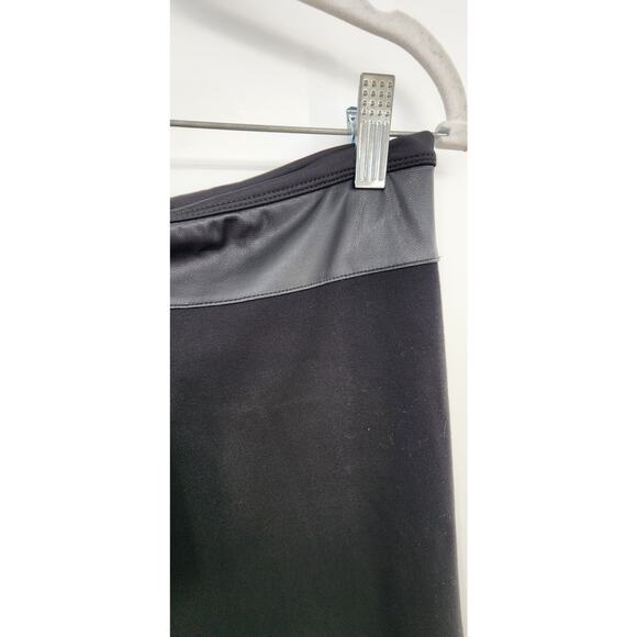 New NWT Lysse‎ Denver Hi Waist Wide Leg Ponte Size Large Black - Picture 5 of 9